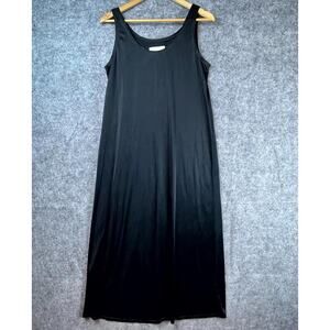 Vintage David Dart Maxi Dress Womens XS Black Basic Layer Neutral LBD Oversized